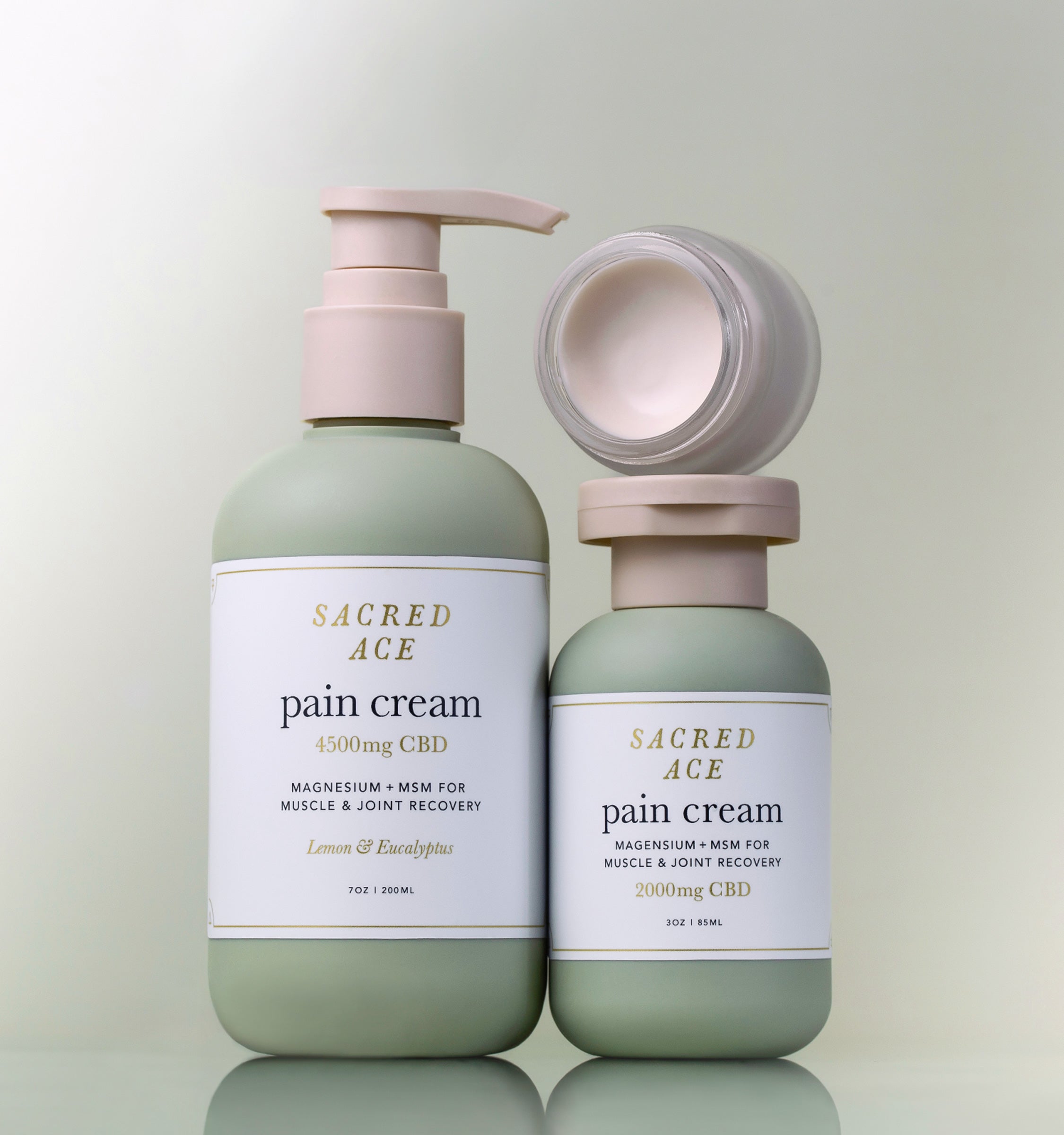 CBD Pain Cream with Magnesium + MSM – Sacred Ace CBD Skincare