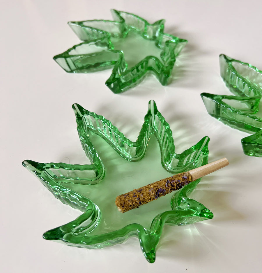 Glass Leaf Tray